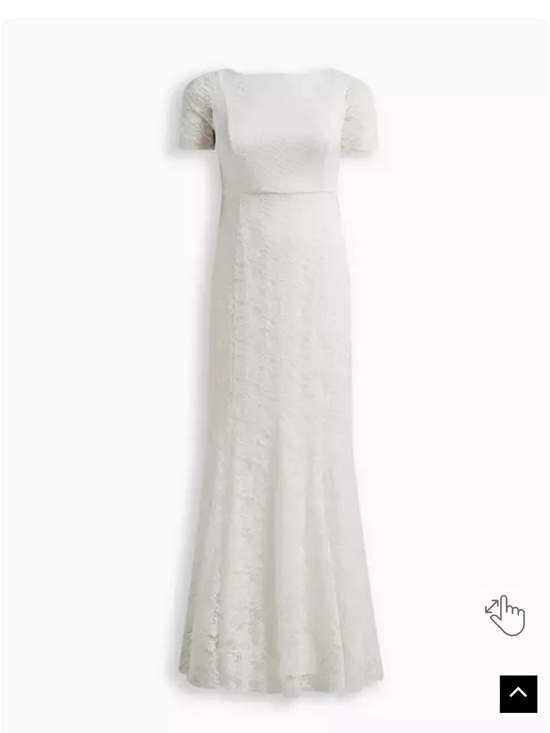 torrid Dresses & Skirts - Ivory Lace Short Sleeve Fit & Flare Wedding Dress *NWT*